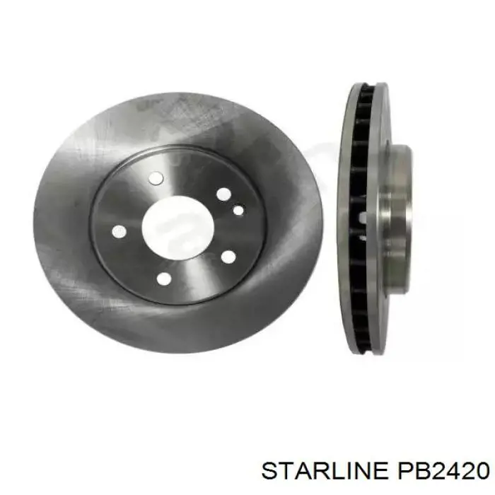PB2420 Starline disco de freno delantero