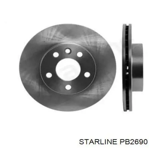 PB2690 Starline disco de freno delantero