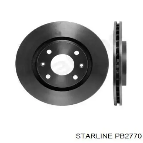 PB2770 Starline disco de freno delantero