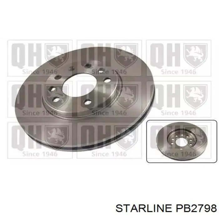 Disco de freno delantero Starline PB2798