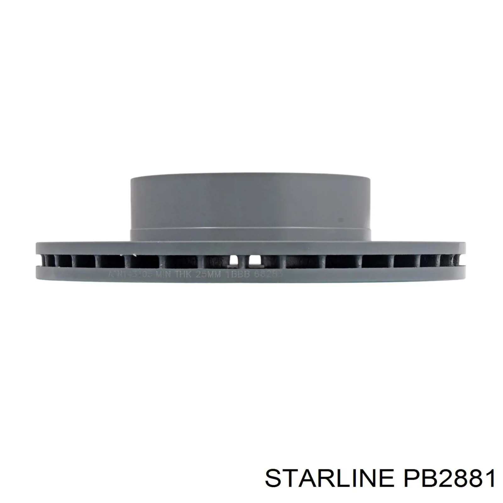 PB2881 Starline disco de freno delantero