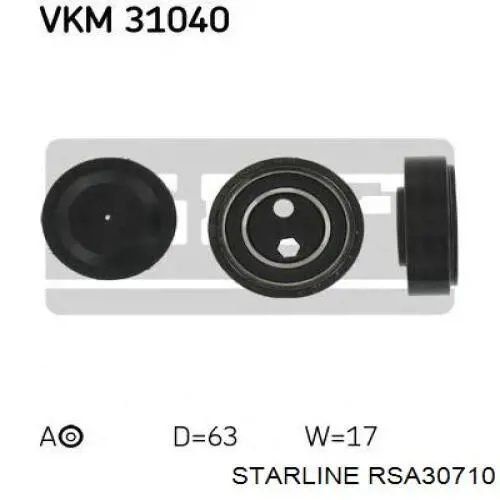 Rodillo, correa trapecial poli V Audi A4 8EC