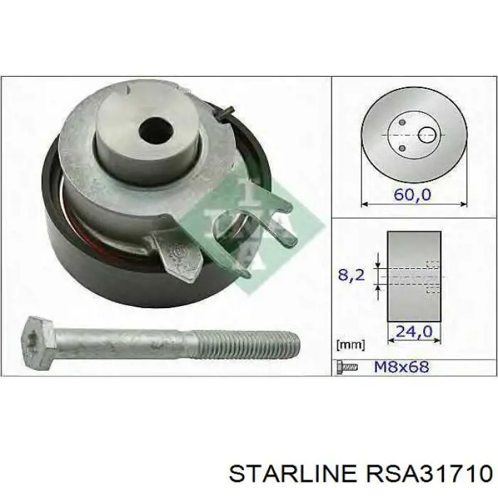 Rodillo tensor cadena Starline RSA31710