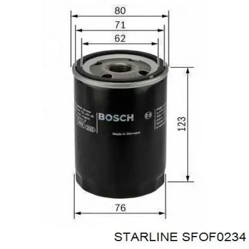 SFOF0234 Starline filtro de aceite