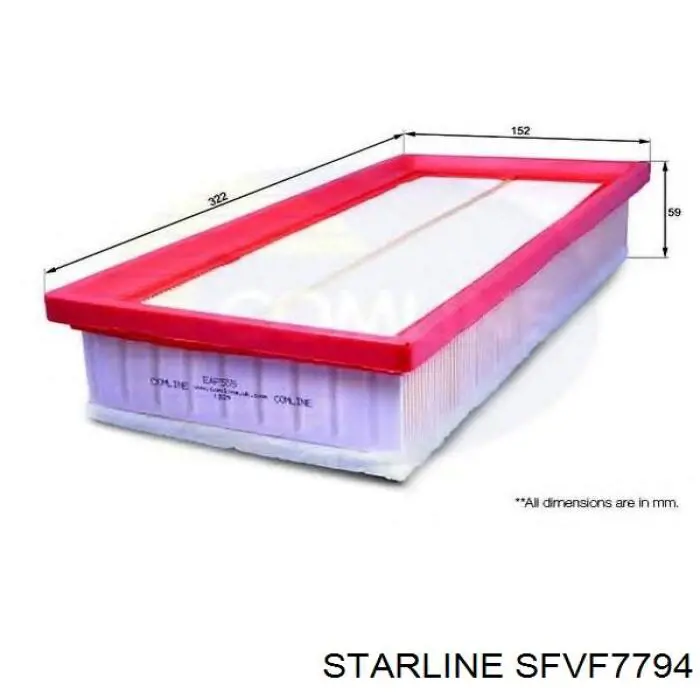 Filtro de aire Peugeot 407 6D