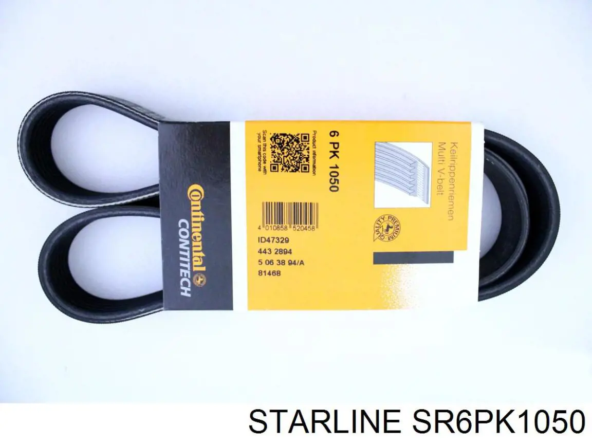 SR 6PK1050 Starline correa trapezoidal