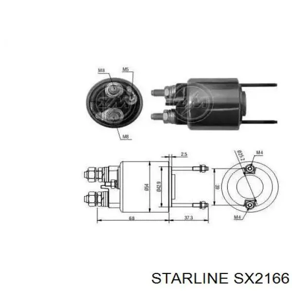 SX 2166 Starline motor de arranque