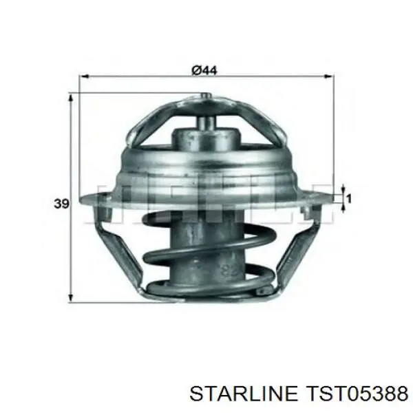 TS T053.88 Starline termostato, refrigerante