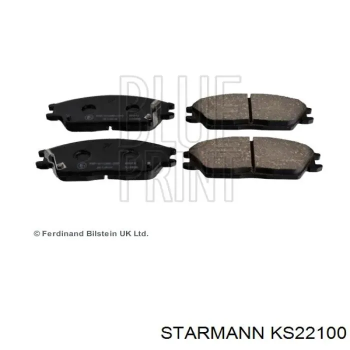 KS22100 Starmann pastillas de freno delanteras