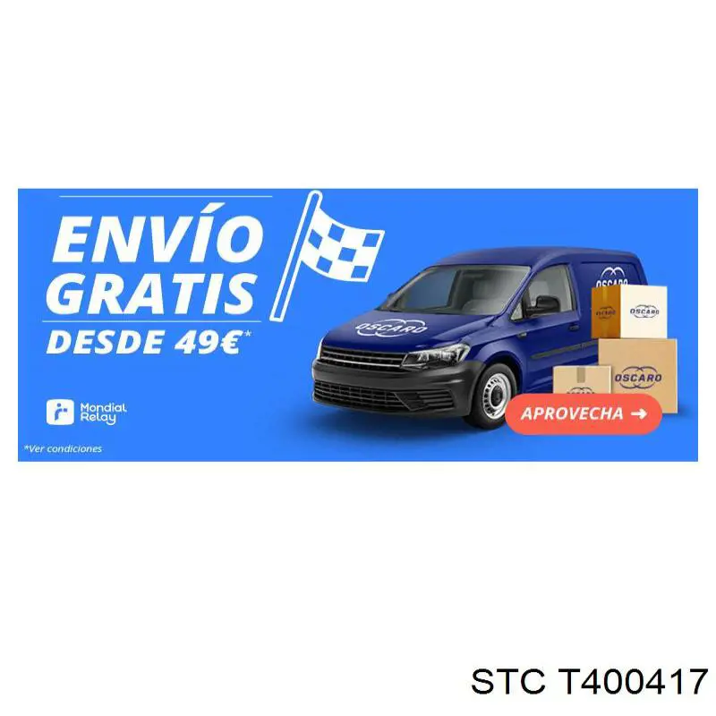 T400417 STC revestimiento de pedal, pedal de freno