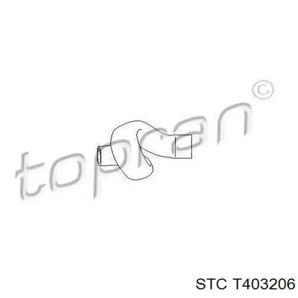 T403206 STC Manguera inferior del radiador