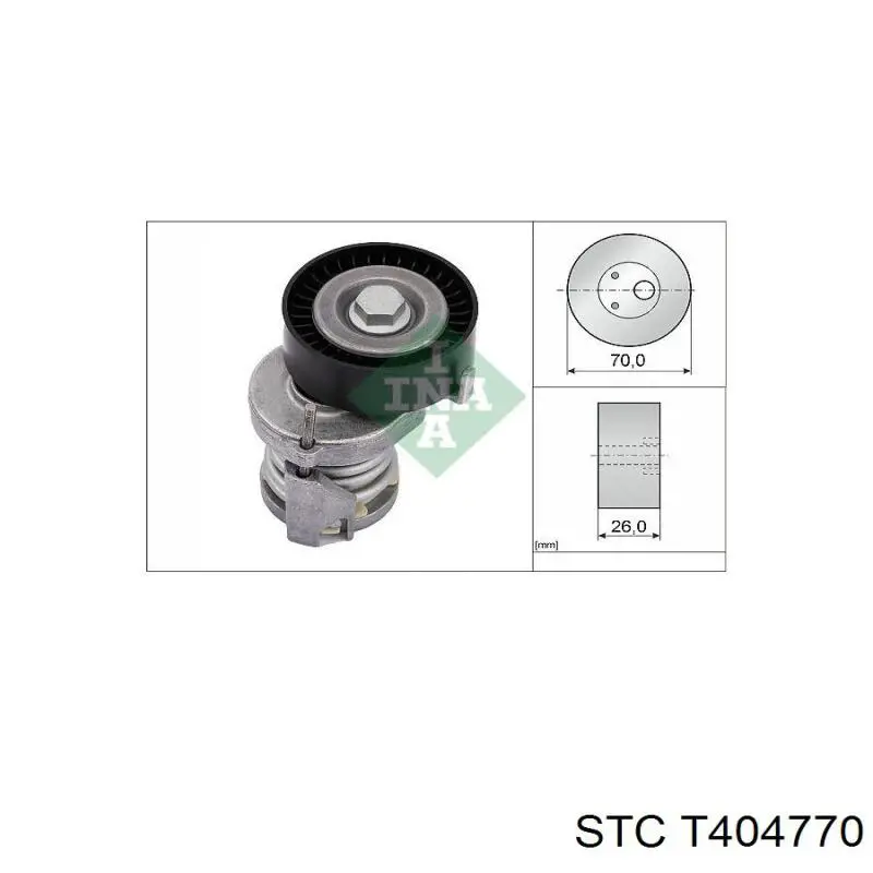 Tensor de la correa trapecial STC T404770 precio, desde 29,45 EUR