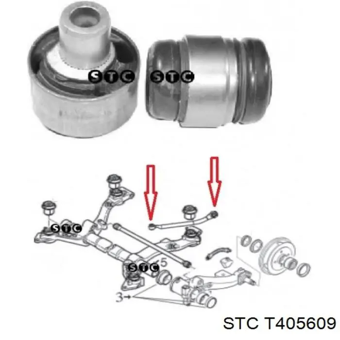 Comprar T405609 STC Silentblock de barra de torsión