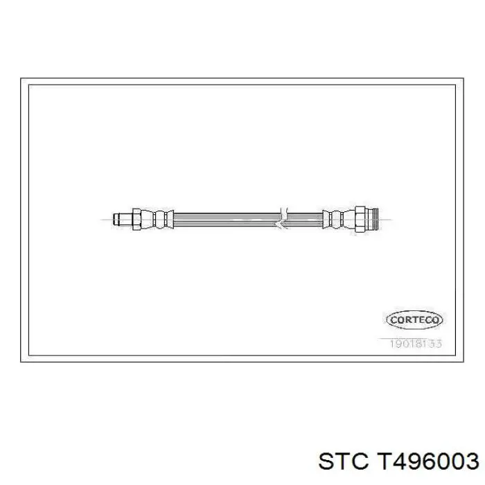 T496003 STC latiguillo de freno delantero