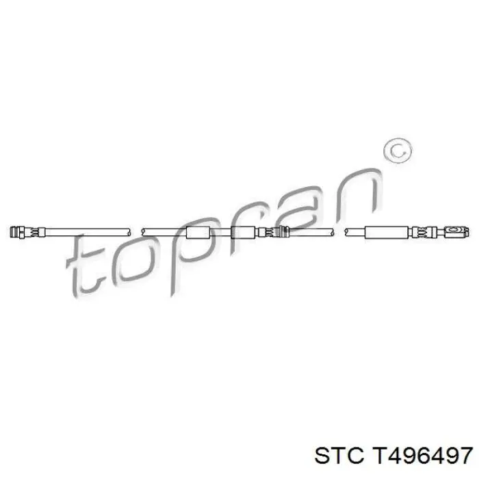 T496497 STC latiguillo de freno delantero