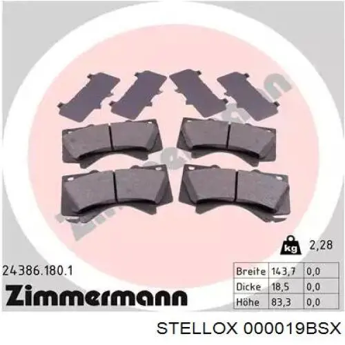 Pastillas de freno 446560350 Toyota