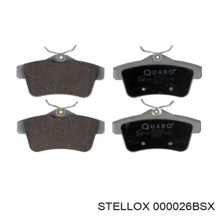 000026BSX Stellox pastillas de freno traseras