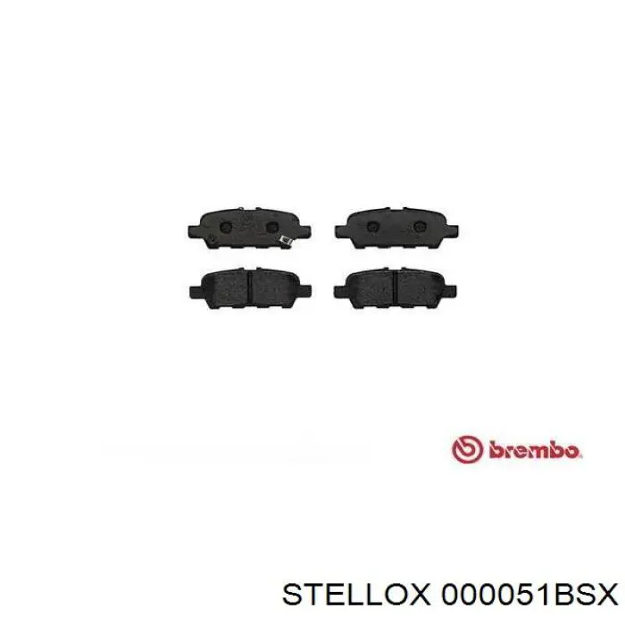 000051BSX Stellox pastillas de freno traseras