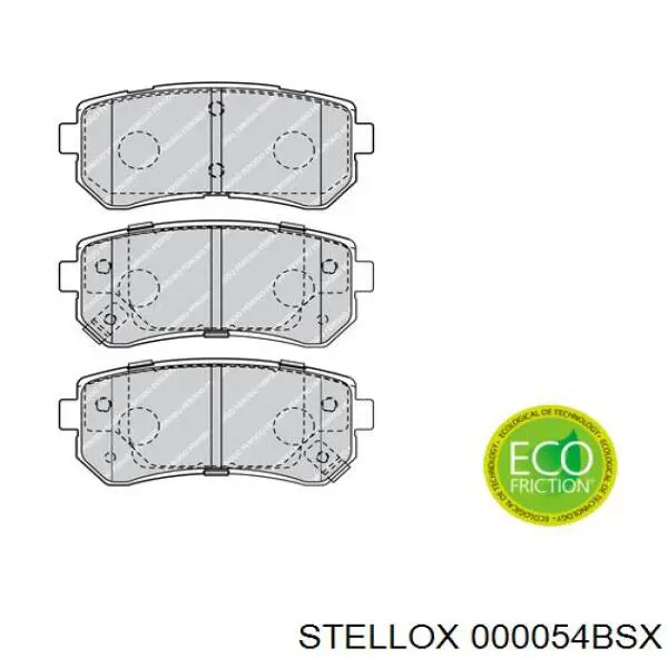 000054BSX Stellox pastillas de freno traseras