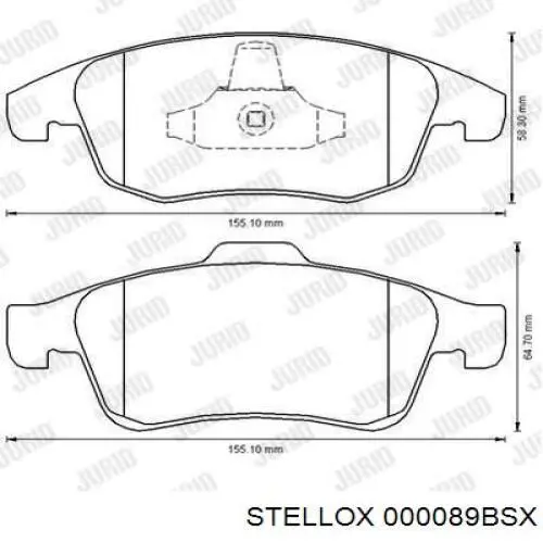 Pastillas de freno delanteras Citroen C4 UA