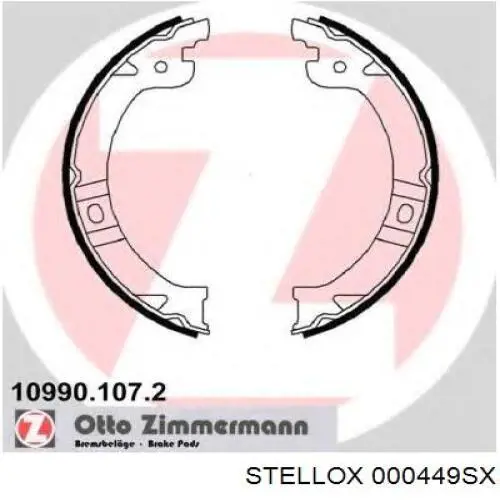 000449SX Stellox juego de zapatas de frenos, freno de estacionamiento