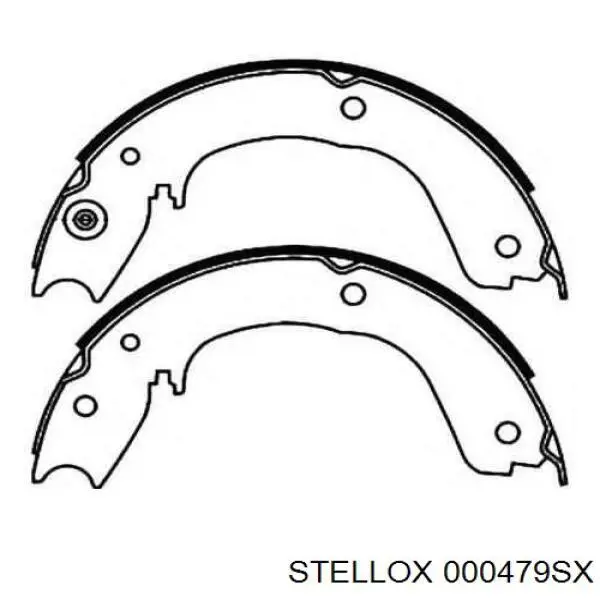 000479SX Stellox zapatas de frenos de tambor traseras