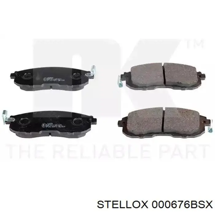 000676B-SX Stellox pastillas de freno delanteras