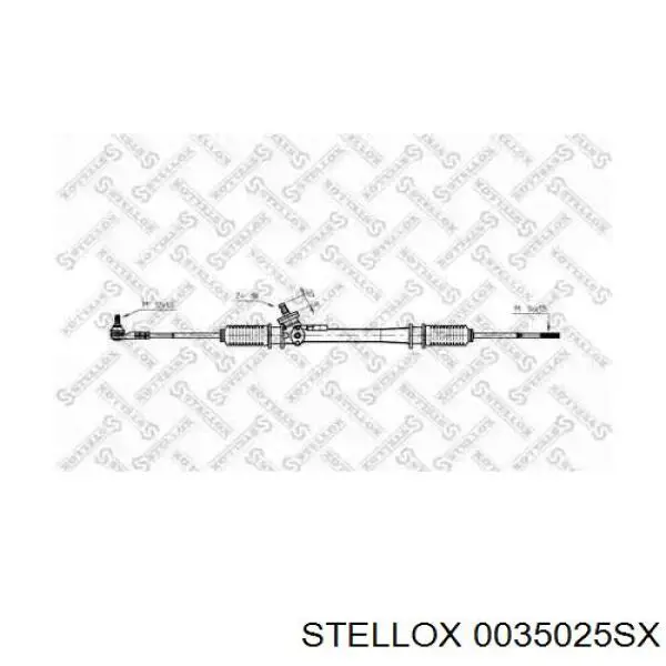 0035025SX Stellox cremallera de dirección