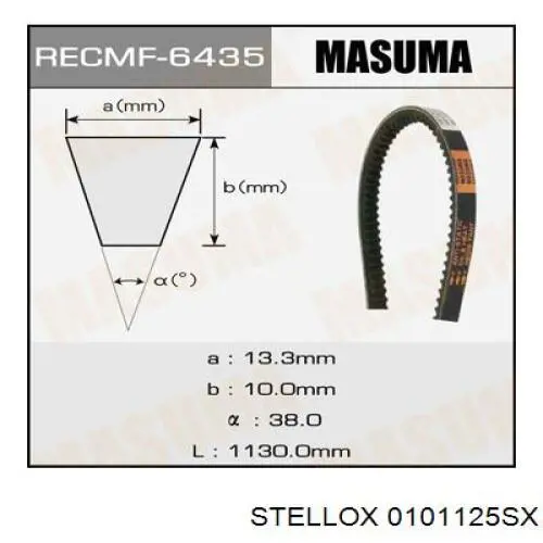 01-01125-SX Stellox correa trapezoidal