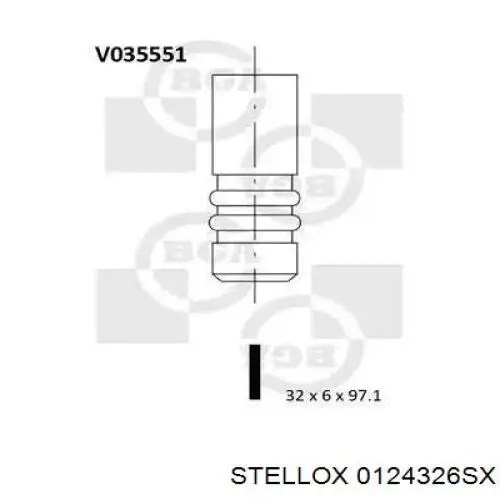 0124326SX Stellox válvula de escape