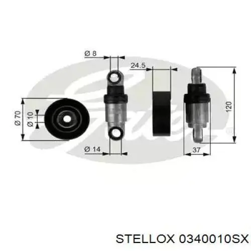 1748131 BMW Polea guía correa poli V