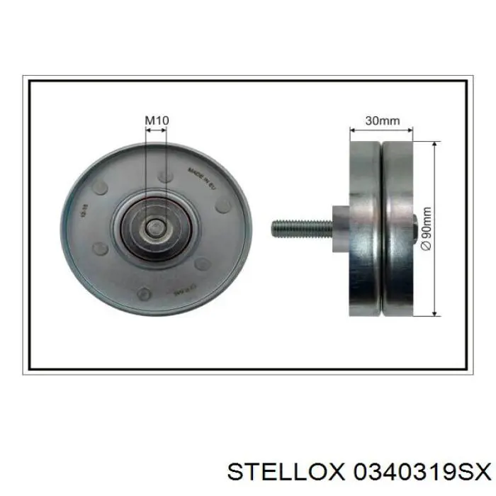 Rodillo guia Ford 98FF19A216BB