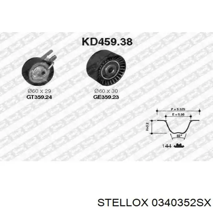 Rodillo intermedio de correa dentada Ford Fiesta JH, JD