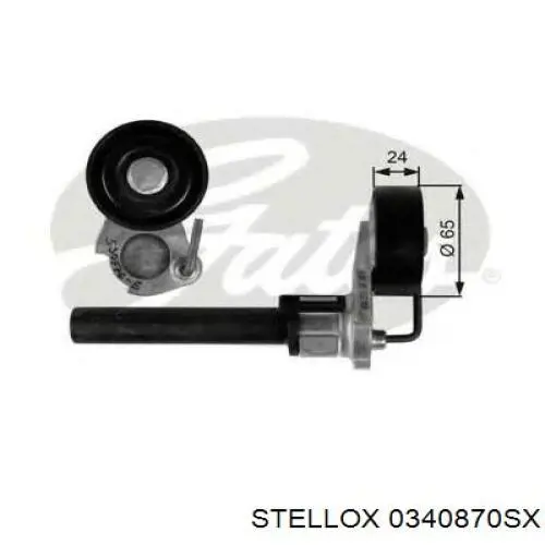 0340870SX Stellox tensor de correa, correa poli v