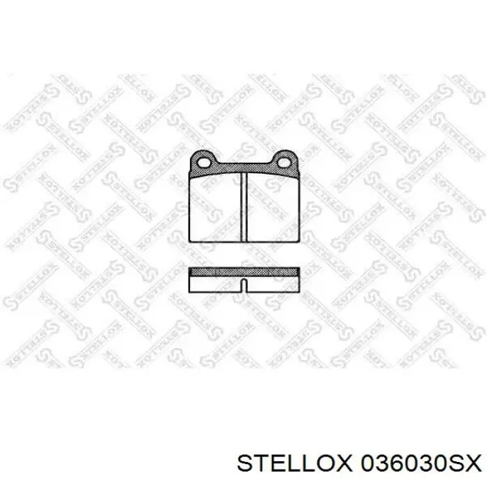 036030SX Stellox pastillas de freno traseras