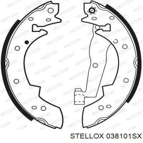 038101SX Stellox zapatas de frenos de tambor traseras