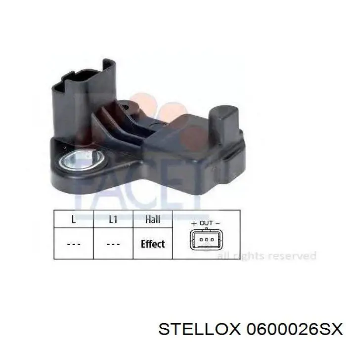 0600026SX Stellox sensor de posición del cigüeñal