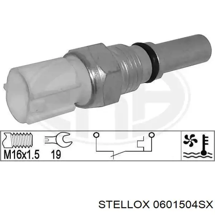 0601504SX Stellox sensor, temperatura del refrigerante (encendido el ventilador del radiador)