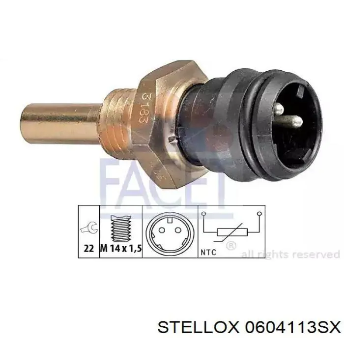 5422818 Mercedes Sensor de temperatura del aire de admisión