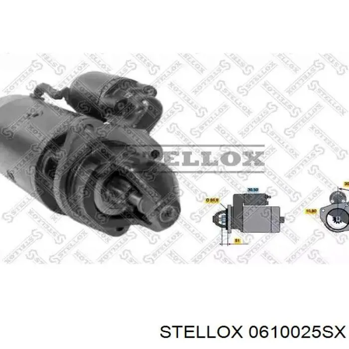 0610025SX Stellox motor de arranque