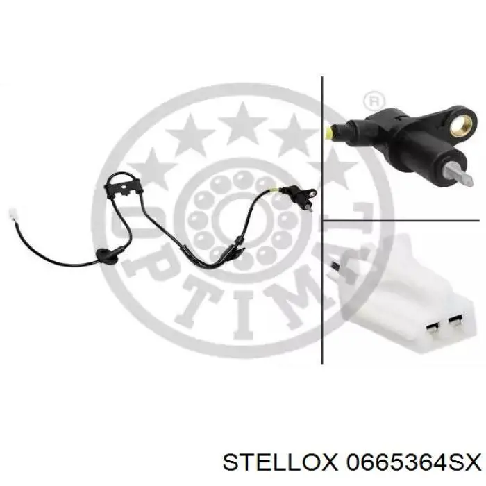 Sensor ABS trasero ADG07129C Blue Print