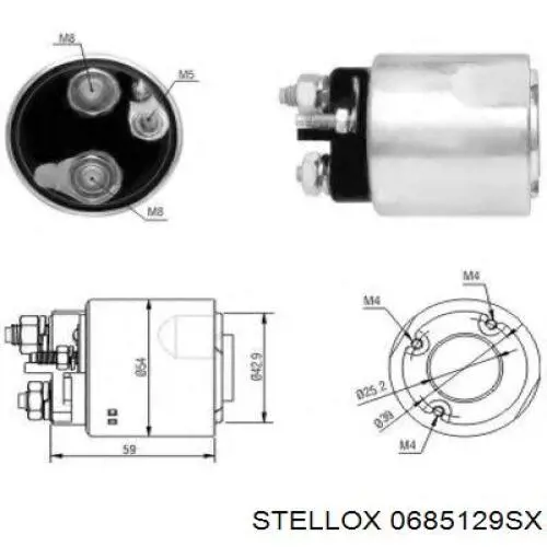 Solenoide de arranque 132034 Cargo