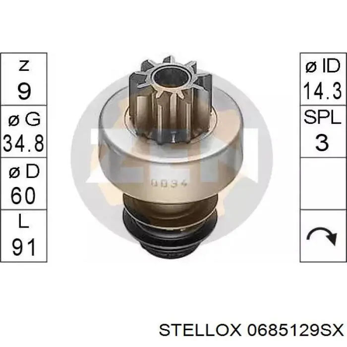 0685129SX Stellox interruptor magnético, estárter