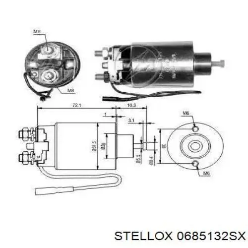 Comprar MD607997 Mitsubishi Interruptor magnético de arranque