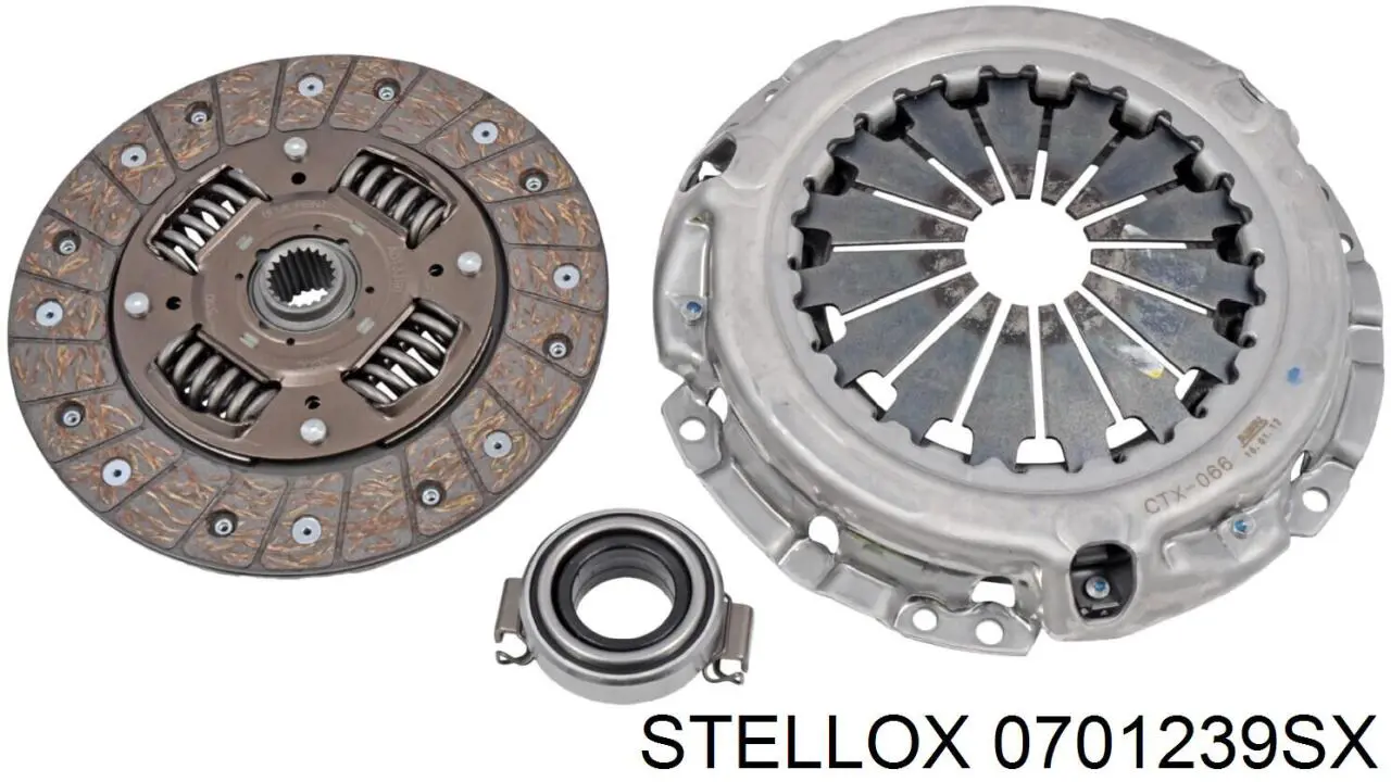 0701239SX Stellox kit de embrague (3 partes)