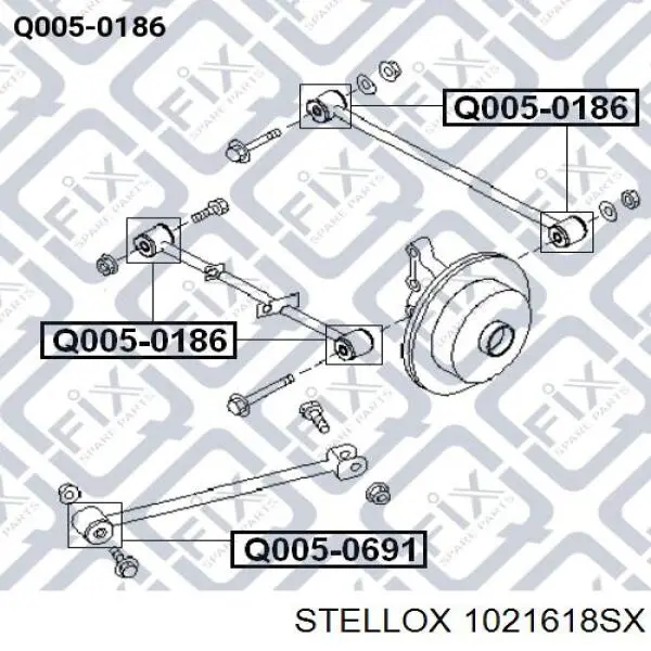 1021618SX Stellox muelle de suspensión eje delantero