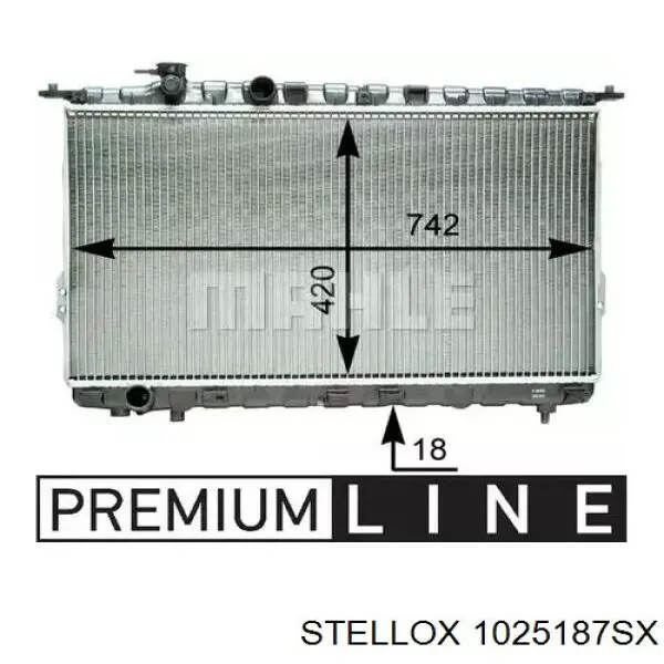 Radiador de água Hyundai/Kia 2531039500