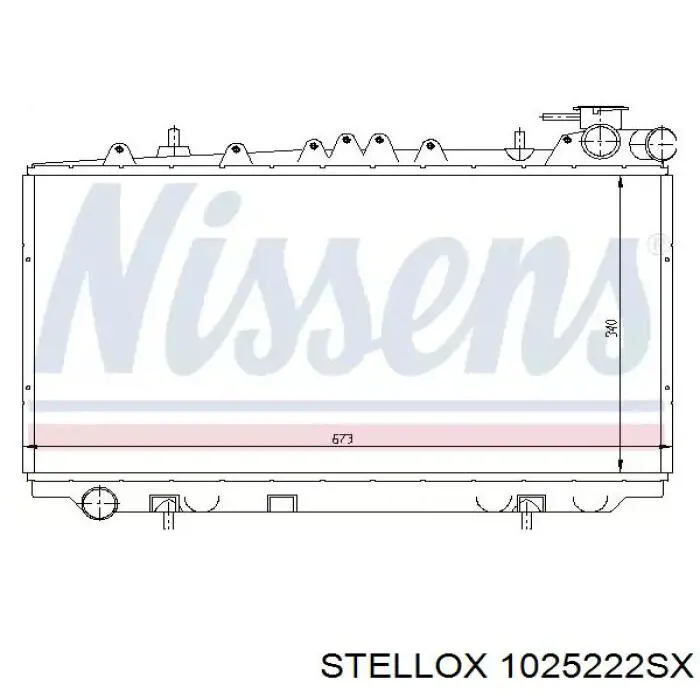 Radiador de água Nissan/Infiniti 214102F603