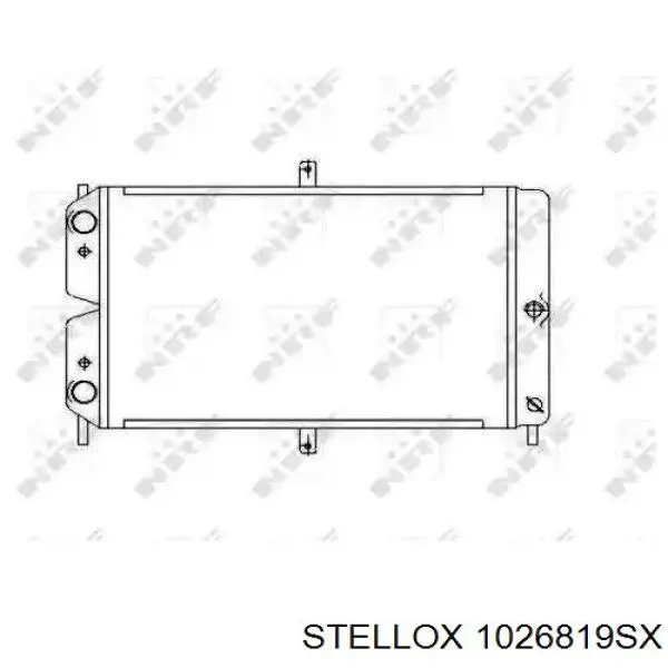 1026819SX Stellox radiador refrigeración del motor