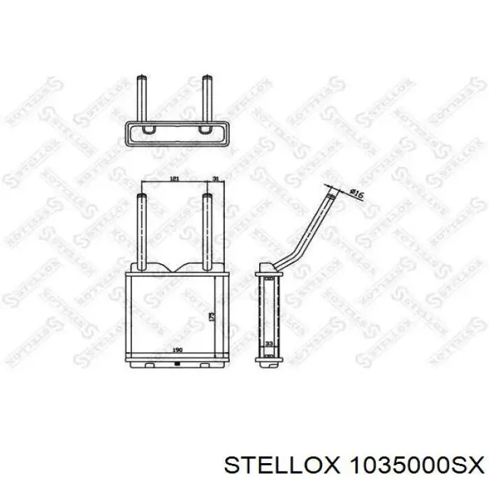 Comprar 812161 VALEO Radiador calefacción